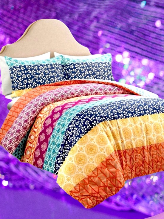 Lush Decor Other - 🆕Lush Decor Multicolor 3-piece Cotton Duvet Bedding Set❤️Full/Queen MSRP: $115